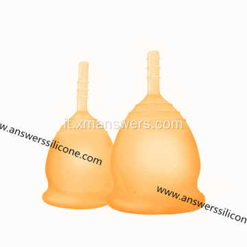 Coppetta mestruale in silicone morbido di grado medico Lady Period